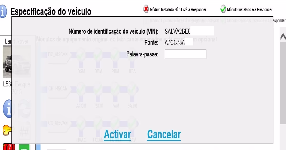 Calculadora Engineer Code SDD — Gere Senhas para Jaguar e Land Rover